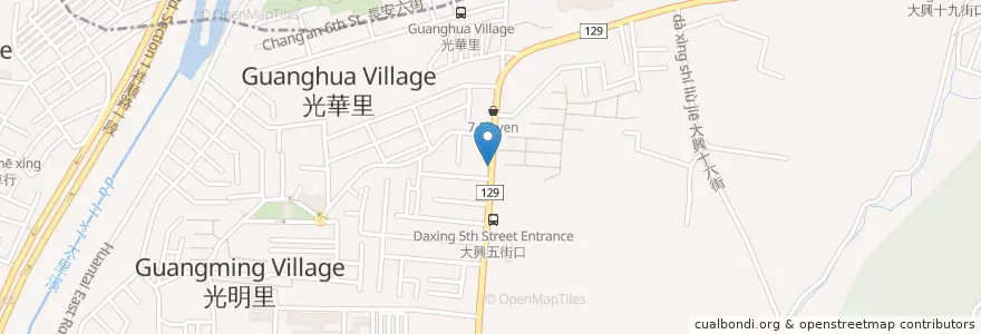 Mapa de ubicacion de 中一爌肉排骨飯 en Taiwan, Taichung, Distretto Di Taiping.