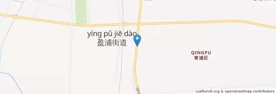 Mapa de ubicacion de 青松路 en China, Xangai, 青浦区.