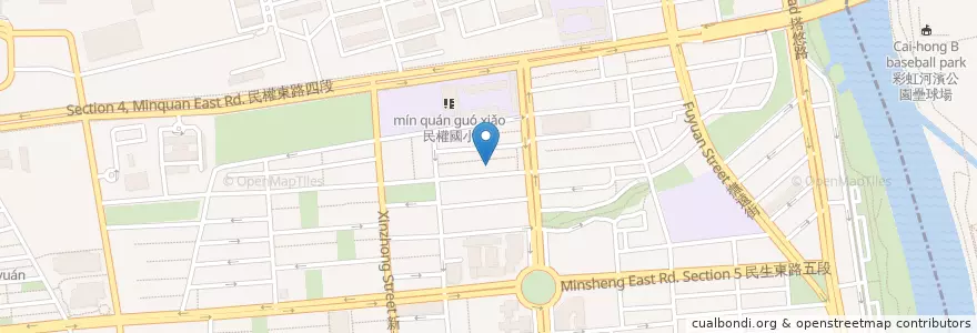 Mapa de ubicacion de 哈古小館 en Tayvan, 新北市, Taipei, 松山區.