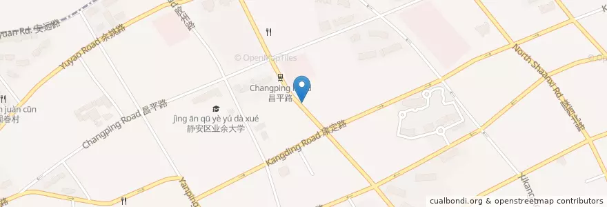 Mapa de ubicacion de KFC en 中国, 上海市, 静安区.