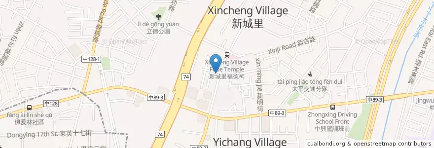 Mapa de ubicacion de 樹孝藥局 en Taiwán, Taichung, 太平區.