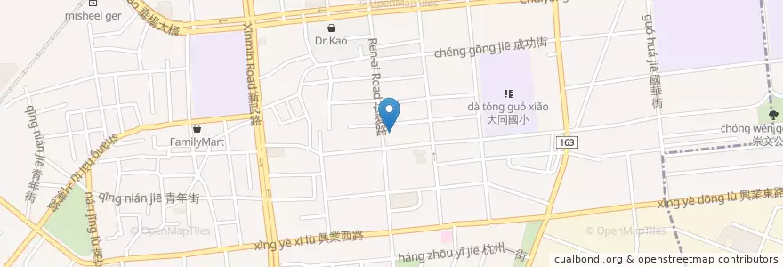 Mapa de ubicacion de Soon Yi en 台湾, 台湾省, 嘉義市, 嘉義県, 西区.