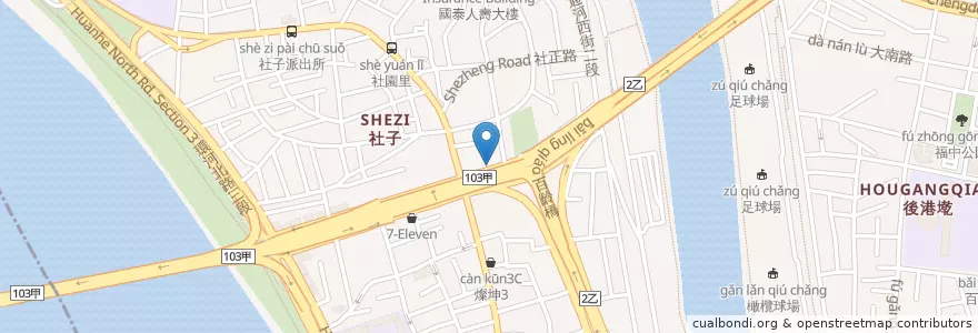 Mapa de ubicacion de 良記福臨魯肉飯 en تایوان, 新北市, تایپه, 士林區.