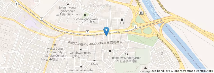 Mapa de ubicacion de 돌쇠감자탕순대국 en Südkorea, Seoul.