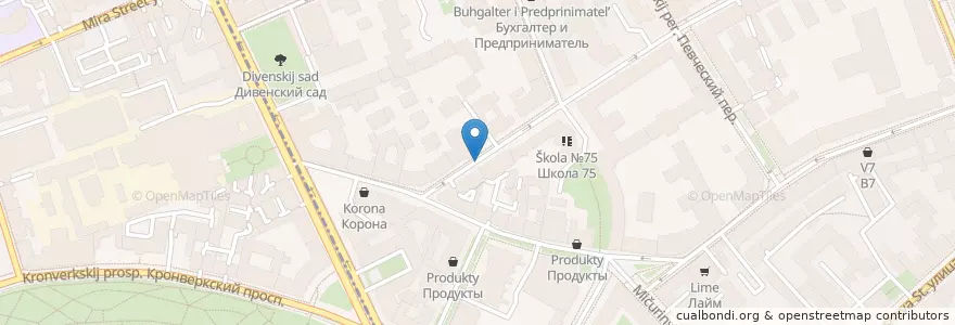 Mapa de ubicacion de 3 этаж en Russia, Northwestern Federal District, Leningrad Oblast, Saint Petersburg, Petrogradsky District, Посадский Округ.