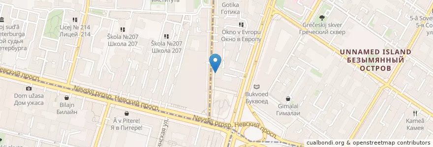 Mapa de ubicacion de City Grill Express en Russland, Föderationskreis Nordwest, Oblast Leningrad, Sankt Petersburg, Центральный Район.