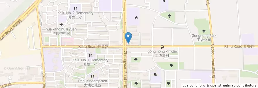Mapa de ubicacion de 南翔馒头 en 중국, 상하이, 양푸구.