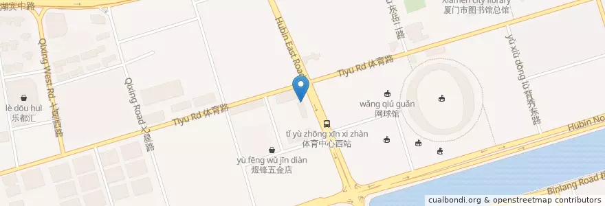 Mapa de ubicacion de 中国建设银行 en 中国, 福建省, 思明区.