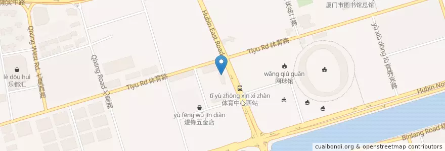 Mapa de ubicacion de 招商银行 en 中国, 福建省, 思明区.