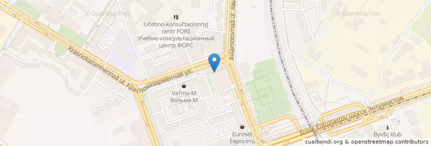 Mapa de ubicacion de Живика en Россия, Центральный Федеральный Округ, Москва, Юго-Восточный Административный Округ, Район Лефортово.
