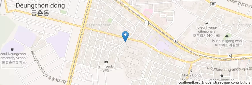 Mapa de ubicacion de 신한은행 en 대한민국, 서울, 양천구, 목3동.