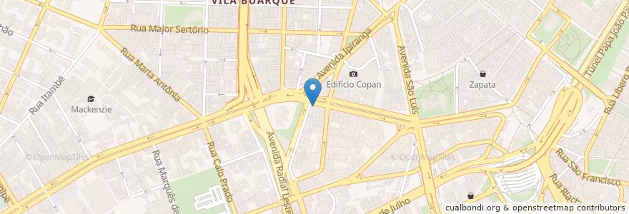 Mapa de ubicacion de Tap Tap en ブラジル, 南東部地域, サンパウロ, Região Geográfica Intermediária De São Paulo, Região Metropolitana De São Paulo, Região Imediata De São Paulo, サンパウロ.