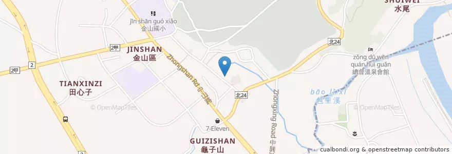 Mapa de ubicacion de 博愛中藥房 en 臺灣, 新北市, 金山區.