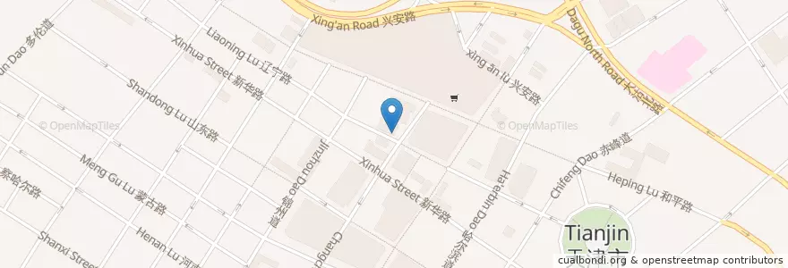 Mapa de ubicacion de 天寶樓 en China, Tianjin, Hebei, Heping District.
