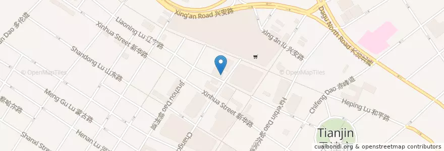 Mapa de ubicacion de 桂發祥十八街麻花 en China, Tianjin, Hebei, 和平区 (Heping).