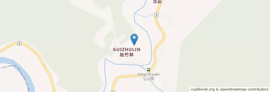 Mapa de ubicacion de 弘法寺 en Taiwan, 臺灣省, 苗栗縣, 獅潭鄉.