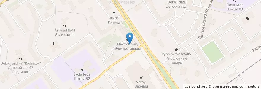 Mapa de ubicacion de Медицинский центр «Альтаир» en Rusia, Distrito Federal Central, Óblast De Yaroslavl, Ярославский Район, Городской Округ Ярославль.
