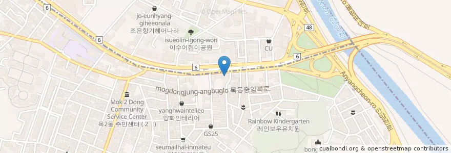 Mapa de ubicacion de Tom N Toms Coffee en Zuid-Korea, Seoel.