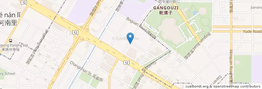 Mapa de ubicacion de 樂昂咖啡 en Тайвань, Тайчжун, 西區.