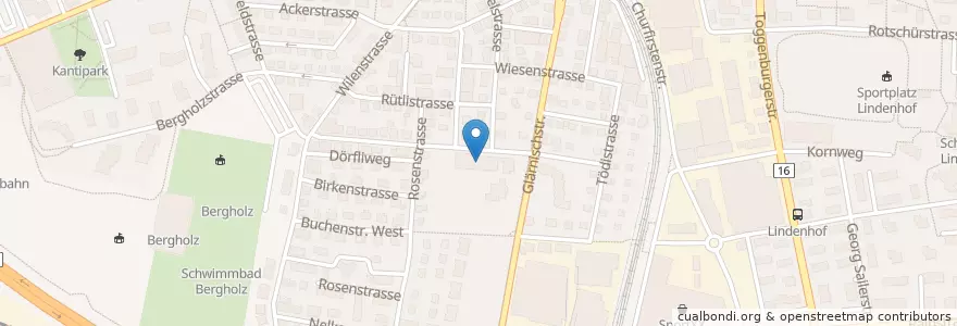 Mapa de ubicacion de Primarschule Mattschulhaus en Svizzera, San Gallo, Wil (Sg).