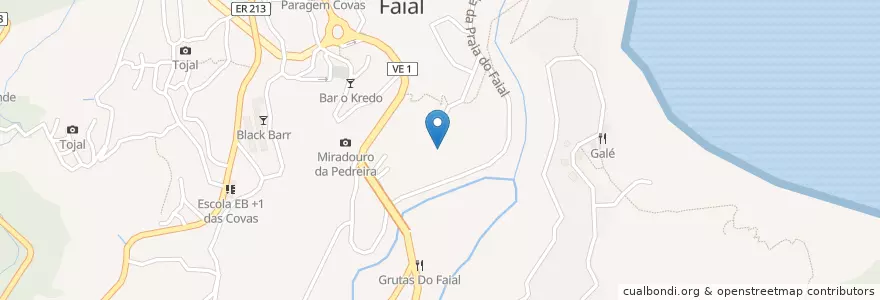 Mapa de ubicacion de Kartodromo do Faial en 포르투갈, Santana, Faial.
