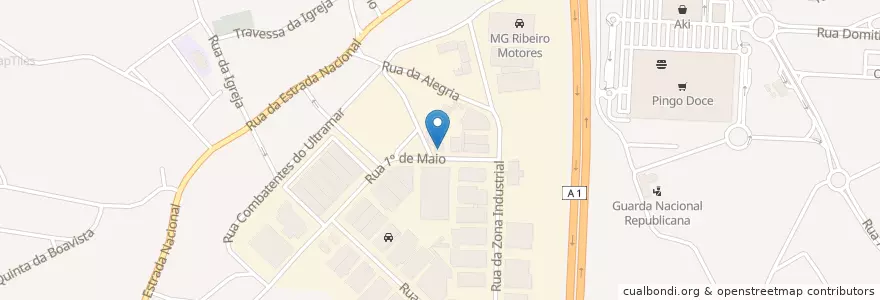 Mapa de ubicacion de Igreja Reviver en ポルトガル, Aveiro, ノルテ, Área Metropolitana Do Porto, Santa Maria Da Feira, Santa Maria Da Feira, Travanca, Sanfins E Espargo.