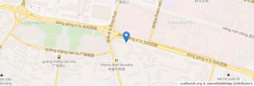 Mapa de ubicacion de Bank of Lanzhou Longmao Branch en China, Gansu, Lanzhou, Chengguan District.