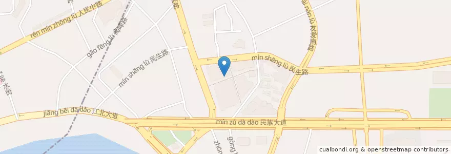 Mapa de ubicacion de Starbucks en Çin, Guangksi Zhuang Özerk Bölgesi, 南宁市 / Nanning, 青秀区 (Qingxiu).