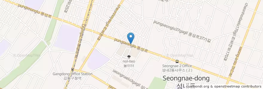Mapa de ubicacion de 대현교회 en كوريا الجنوبية, سول, 송파구, 성내동, 성내1동.