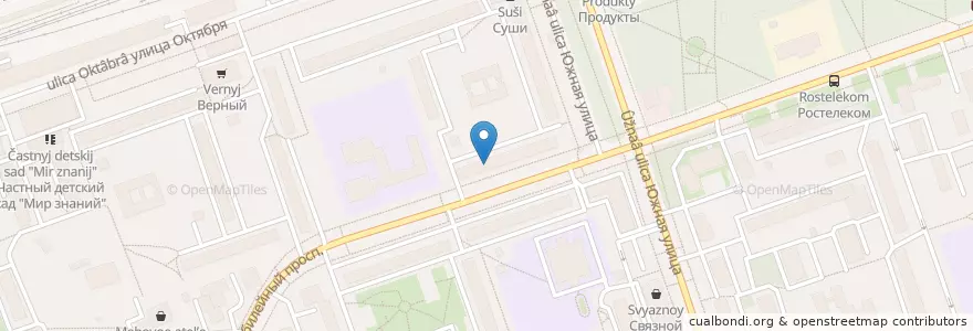 Mapa de ubicacion de Поликлиника №2 en Russie, District Fédéral Central, Oblast De Moscou, Городской Округ Реутов.
