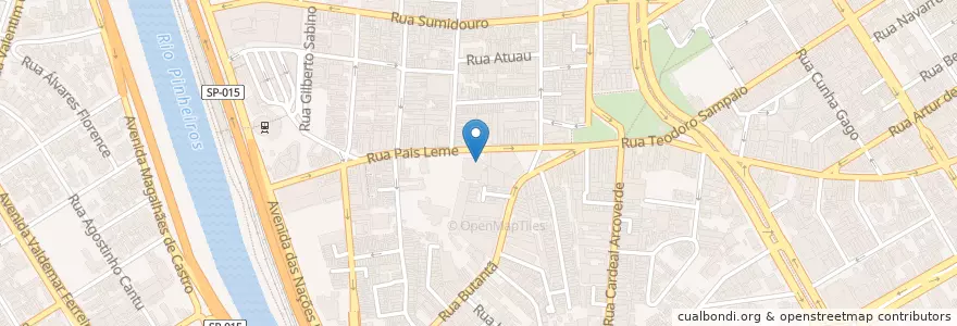 Mapa de ubicacion de Cafeteira Sesc Pinheiros en Brezilya, Güneydoğu Bölgesi, Сан Паулу, Região Geográfica Intermediária De São Paulo, Região Metropolitana De São Paulo, Região Imediata De São Paulo, Сан Паулу.