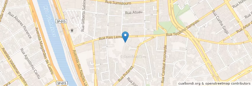 Mapa de ubicacion de Teatro Paulo Autran en Бразилия, Юго-Восточный Регион, Сан-Паулу, Região Geográfica Intermediária De São Paulo, Região Metropolitana De São Paulo, Região Imediata De São Paulo, Сан-Паулу.