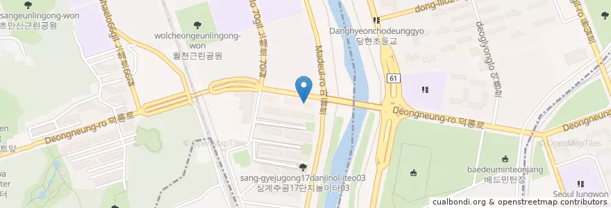 Mapa de ubicacion de 예인교회 en Corée Du Sud, Séoul, 도봉구, 창4동.