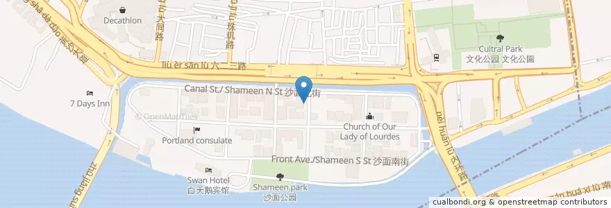 Mapa de ubicacion de Grandpa en چین, گوانگ‌دونگ, 广州市.