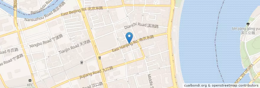 Mapa de ubicacion de 沈大成(老字號點心) en Chine, Shanghai.