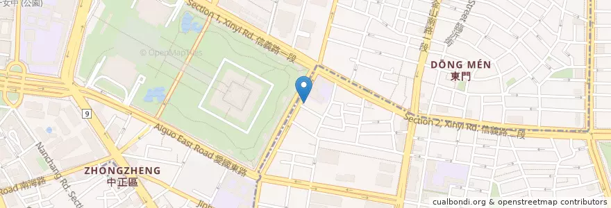 Mapa de ubicacion de Panos Cafe en تایوان, 新北市, تایپه, 中正區.
