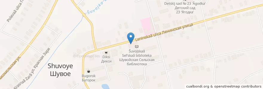 Mapa de ubicacion de Шувойский культурно-досуговый центр "Радуга" en Russia, Distretto Federale Centrale, Oblast' Di Mosca, Городской Округ Егорьевск.