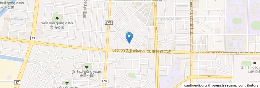 Mapa de ubicacion de Planett en Taïwan, Tainan, 南區.