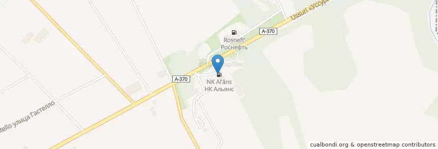 Mapa de ubicacion de ННК, АЗС №36 en Rússia, Distrito Federal Oriental, Krai De Khabarovsk, Вяземский Район, Городское Поселение Вяземский.