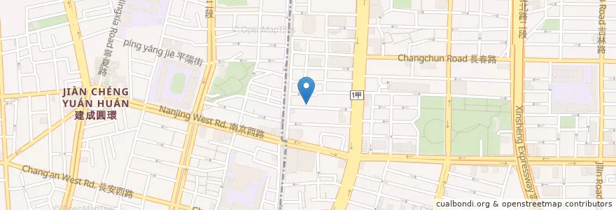 Mapa de ubicacion de 城嚴選 en Tayvan, 新北市, Taipei, 中山區.