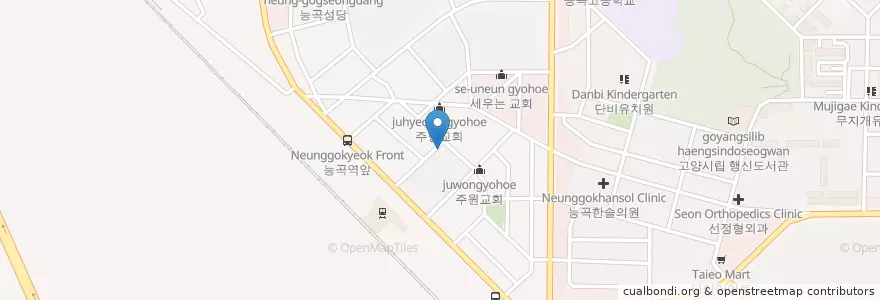 Mapa de ubicacion de 반석선교교회 en Korea Selatan, Gyeonggi, 고양시, 덕양구.