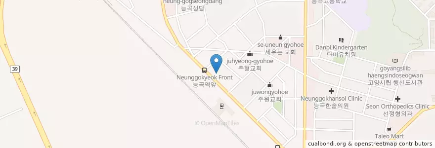 Mapa de ubicacion de 고양소방서능곡119안전센타 en South Korea, Gyeonggi-Do, Goyang-Si, 덕양구.