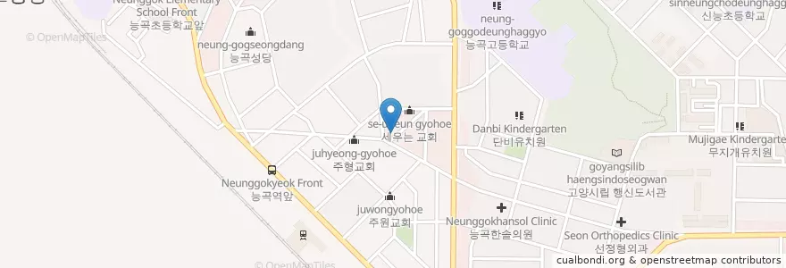 Mapa de ubicacion de 예인교회 en Coreia Do Sul, Gyeonggi, 고양시, 덕양구.