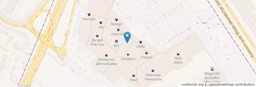 Mapa de ubicacion de LavkaLavka en Rusland, Centraal Federaal District, Moskou, Новомосковский Административный Округ, Поселение Сосенское.