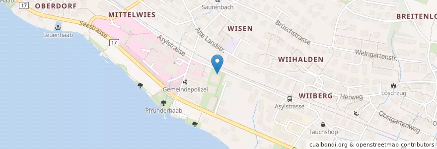 Mapa de ubicacion de Praxis Seematt en Switzerland, Zürich, Bezirk Meilen, Männedorf.