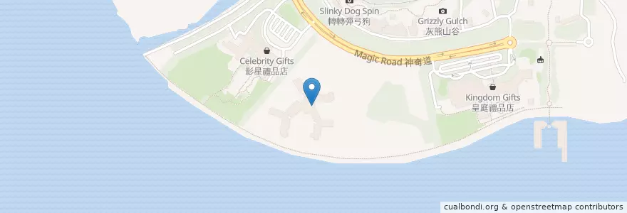 Mapa de ubicacion de 芊彩餐廳 World of Color en China, Hong Kong, Guangdong, Wilayah Baru, 離島區 Islands District.