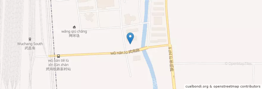 Mapa de ubicacion de 停车空地 en Çin, Hubei, Vuhan, 洪山区, 狮子山街道.