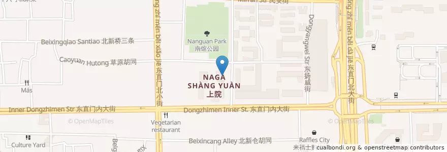 Mapa de ubicacion de 北京俄罗斯文化中心 (Russian Cultural Center in Beijng) en Chine, Pékin, Hebei, 东城区.