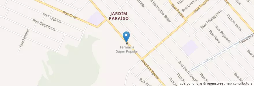 Mapa de ubicacion de Farmacia Super Popular en Brasil, Región Sur, Santa Catarina, Região Geográfica Intermediária De Joinville, Microrregião De Joinville, Joinville.
