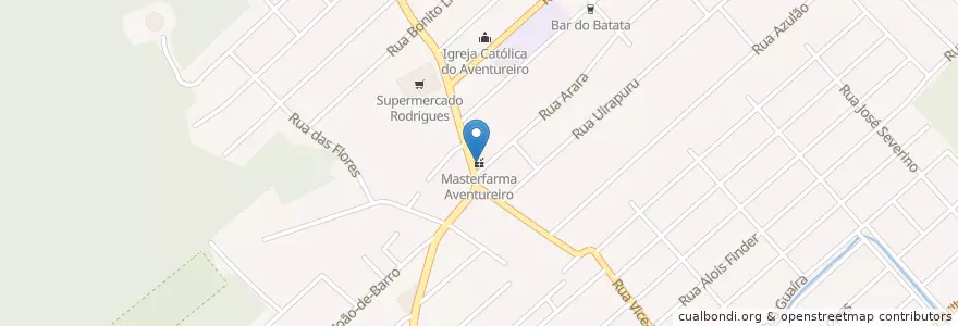 Mapa de ubicacion de Masterfarma Aventureiro en البَرَازِيل, المنطقة الجنوبية, سانتا كاتارينا, Região Geográfica Intermediária De Joinville, Microrregião De Joinville, Joinville.